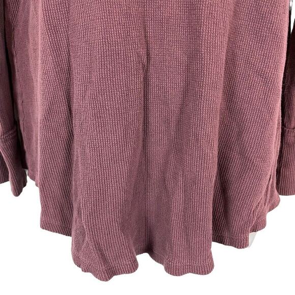 Soft Surroundings Womens Waffle Knit Embroidered Floral V-Neck Long Sleeve Top S - Picture 14 of 16